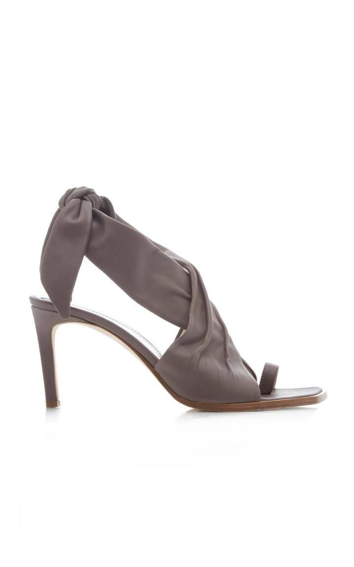 Tibi Axel Tie-detailed Leather Sandals