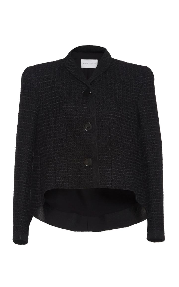Olivier Theyskens Troca Asymmetric Wool-blend Blazer