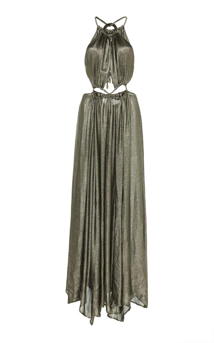 Cult Gaia Metallic Aphrodite Grecian Ring Dress