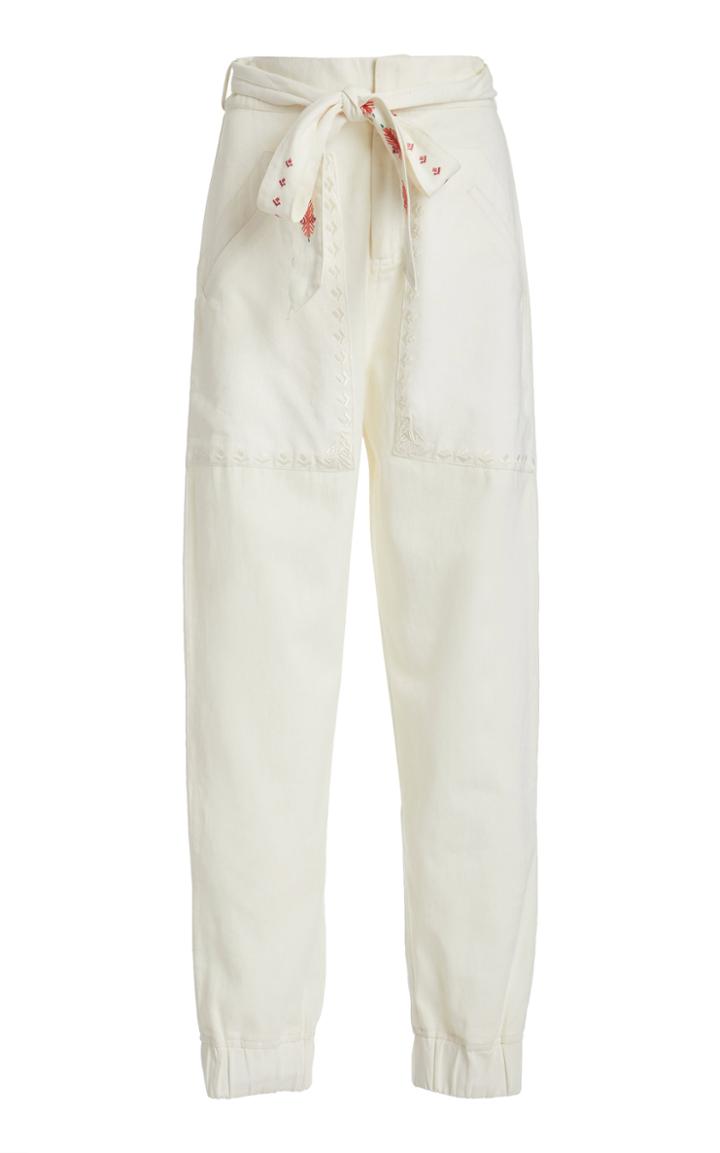 Chufy Gouyen Belted Cotton Gabardine Pant