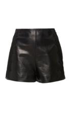 Red Valentino Scallop Leather Shorts