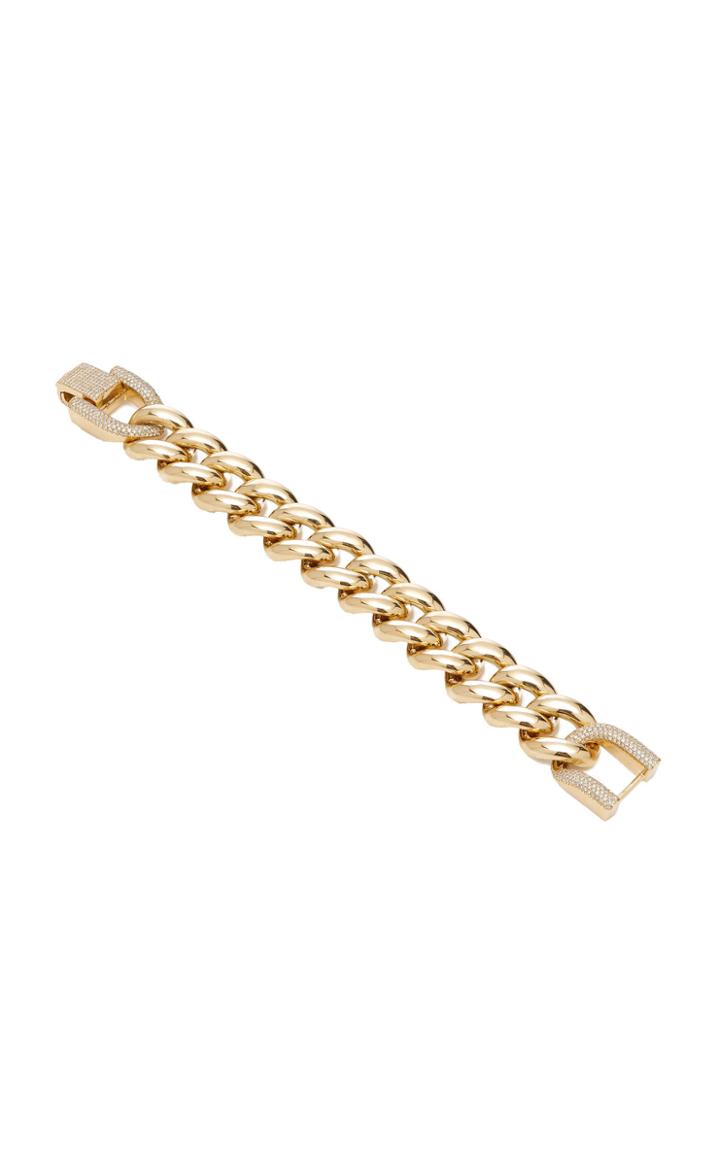 Shay Pave Horseshoe Lock Jumbo Link Bracelet