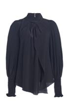 Moda Operandi Johanna Ortiz Patiently Yours Draped Silk Blouse