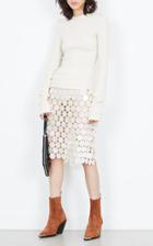 Paco Rabanne Floral Chain Link Skirt