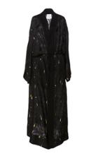 Mame Kurogouchi Shawl Collar Silk Blend Robe Coat