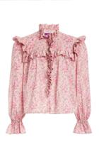 Moda Operandi Philosophy Di Lorenzo Serafini Ruffled Liberty-print Cotton Muslin Top