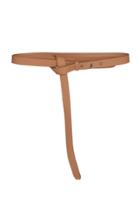Agnona Leather Double Wrap Belt