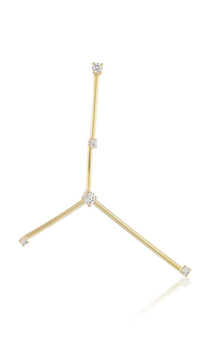 Moda Operandi Tara Hirshberg 18k Yellow Gold Cancer Constellation Earring