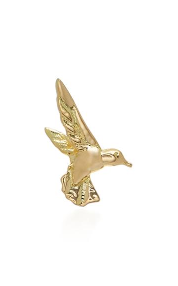 Brent Neale Hummingbird 18k Gold Diamond Earring
