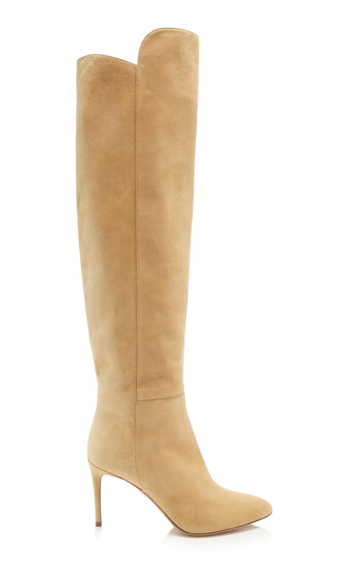 Aquazzura Gainsbourg Suede Knee Boots