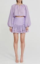 Moda Operandi Significant Other Florence Check-weave Tiered Mini Skirt