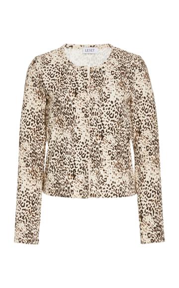 Leset Jamie Printed Stretch-modal Top