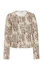 Leset Jamie Printed Stretch-modal Top