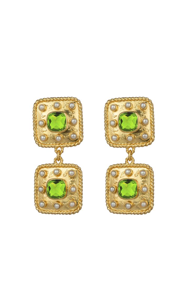 Moda Operandi Valre Aurora 24k Gold-plated Peridot Quartz Earrings