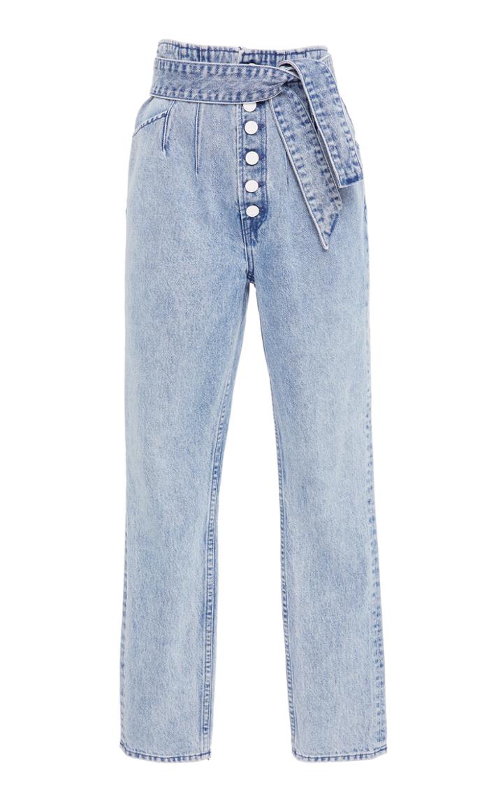 Grlfrnd Denim Tie Waist Skinny Daphne Jean