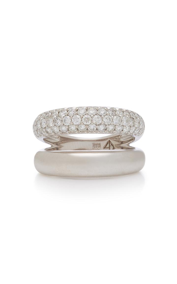 Carbon & Hyde Gemini 14k White Gold Diamond Ring