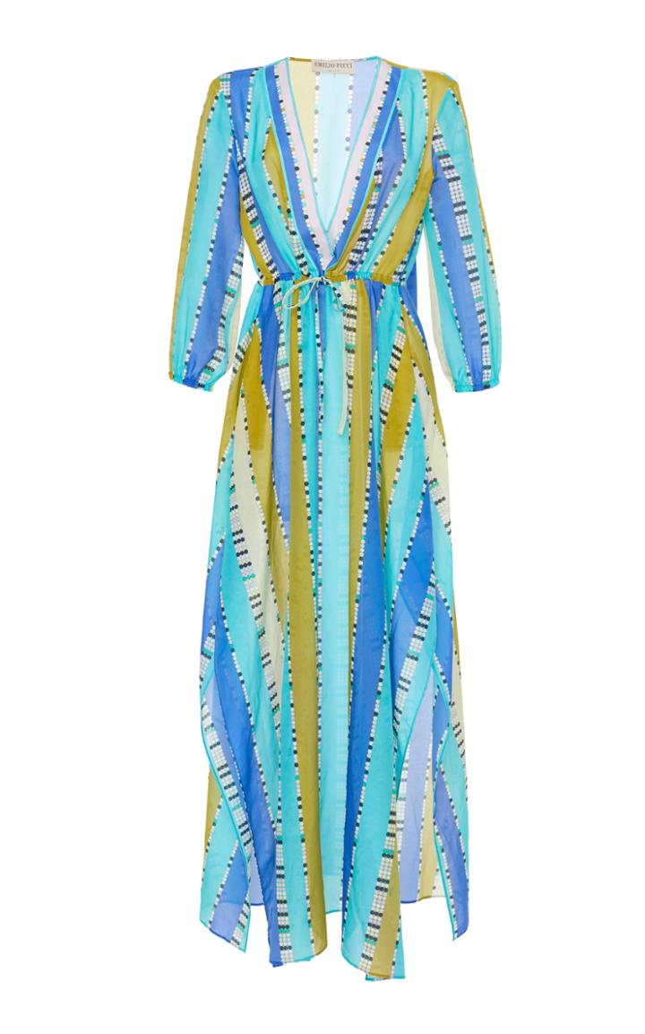 Emilio Pucci Drawstring Waist Dress