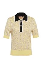 N21 Maura Metallic-trim Polo Shirt