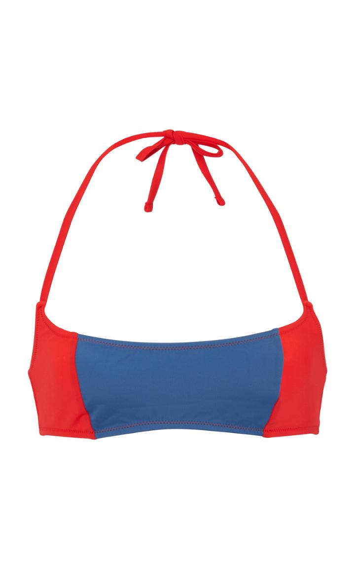 Solid & Striped Swim Team 2018 The Jessica Color-block Bikini Top