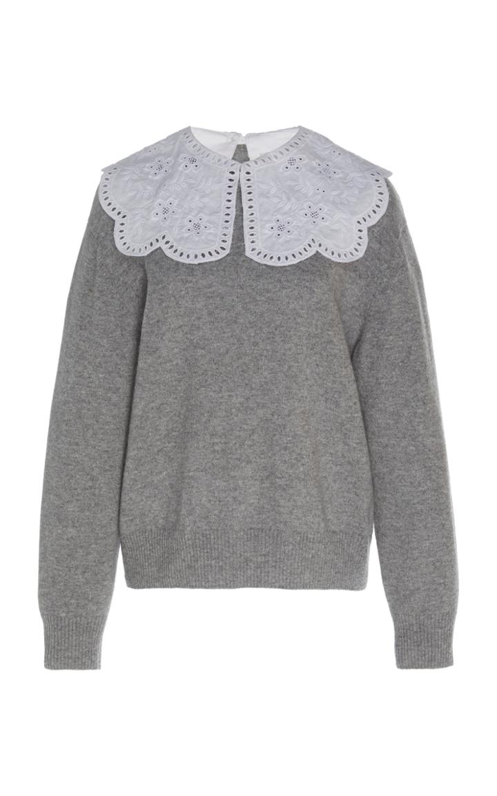 Sea Lace Collared Sweater