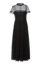 Red Valentino Lace And Rhinestones Dress