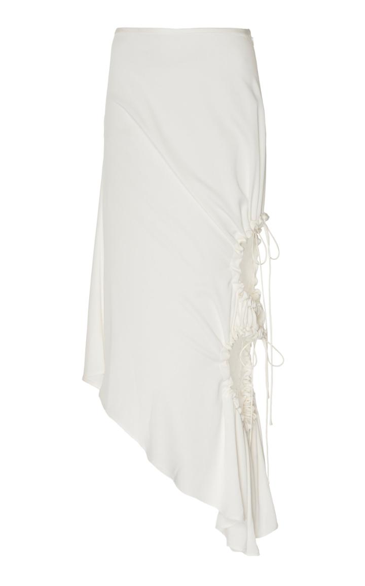 Christopher Esber Negative Space Ruched Crepe Skirt