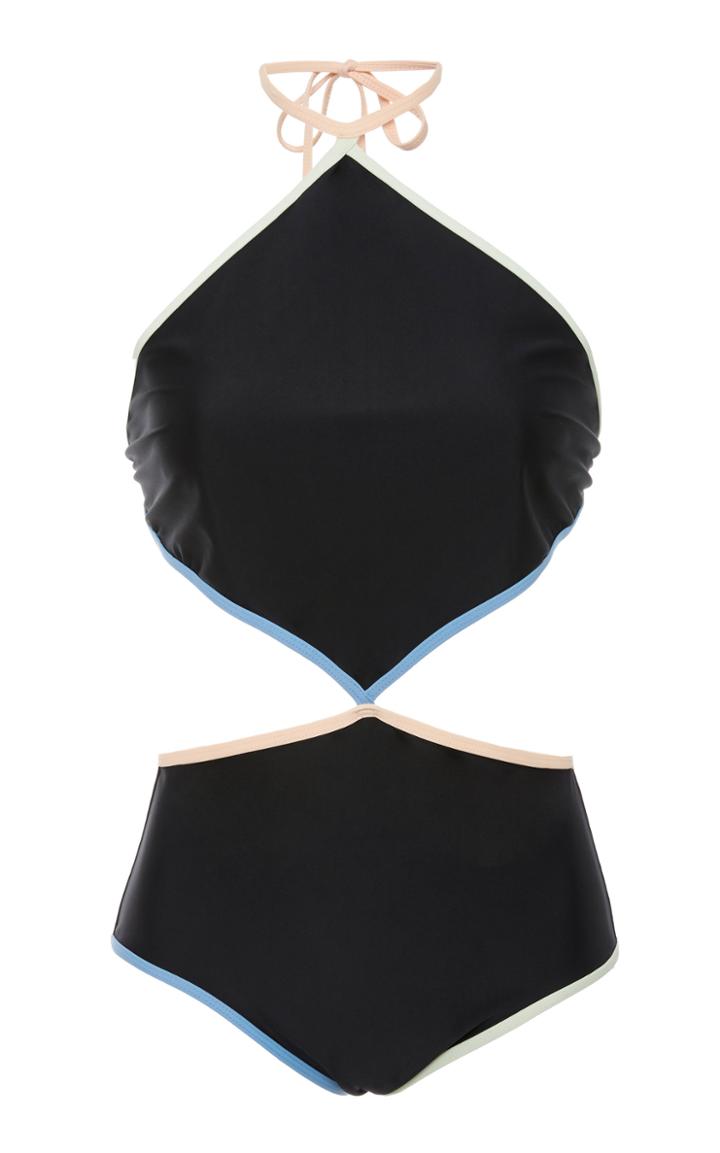 Rosetta Getty Halter One Piece Swimsuit