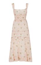 Brock Collection Prisca Floral Cotton Midi Dress