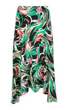 La Doublej Martha Bias-cut Floral Midi Skirt
