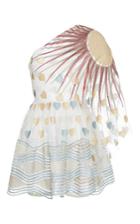 Sandra Mansour La Mer Au Mumure Endormeur Lace Embroidered Mini Dress