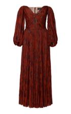 J. Mendel Off-the-shoulder Hand Pleated Lurex Mousseline Cocktail Dress