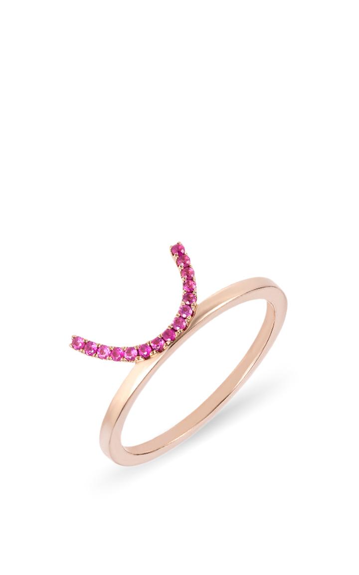 Ruifier Elements Pink Crescent Ring