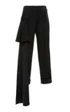 Hellessy Romeo Draped Crepe Slim-leg Pants