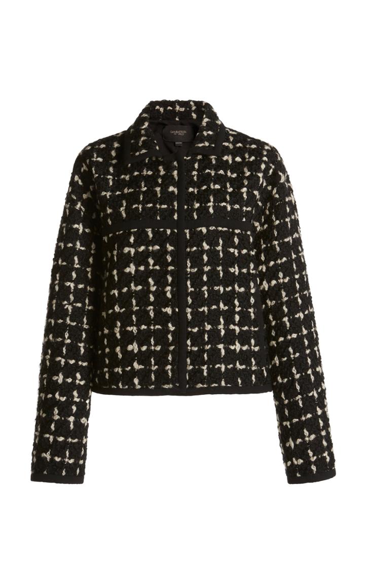 Moda Operandi Giambattista Valli Tweed Collared Jacket