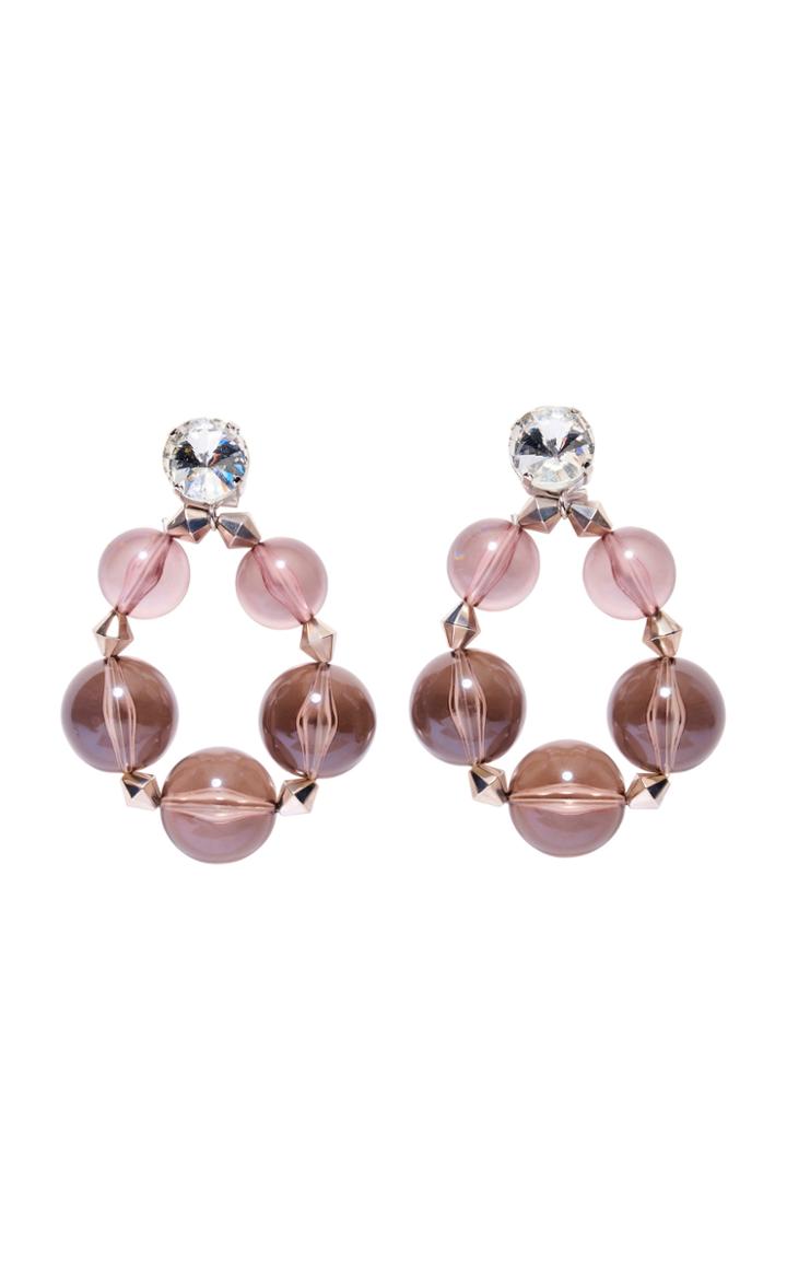 Moda Operandi Carolina Herrera Beaded Hoop Statement Earring