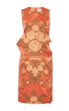 Christopher Kane Wrap Silk Jacquard Dress