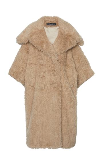 Moda Operandi Dolce & Gabbana Oversized Faux Fur Coat