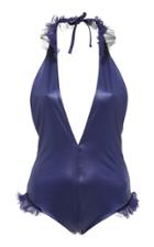 Mor Noir Silky Wings Maillot Swimsuit