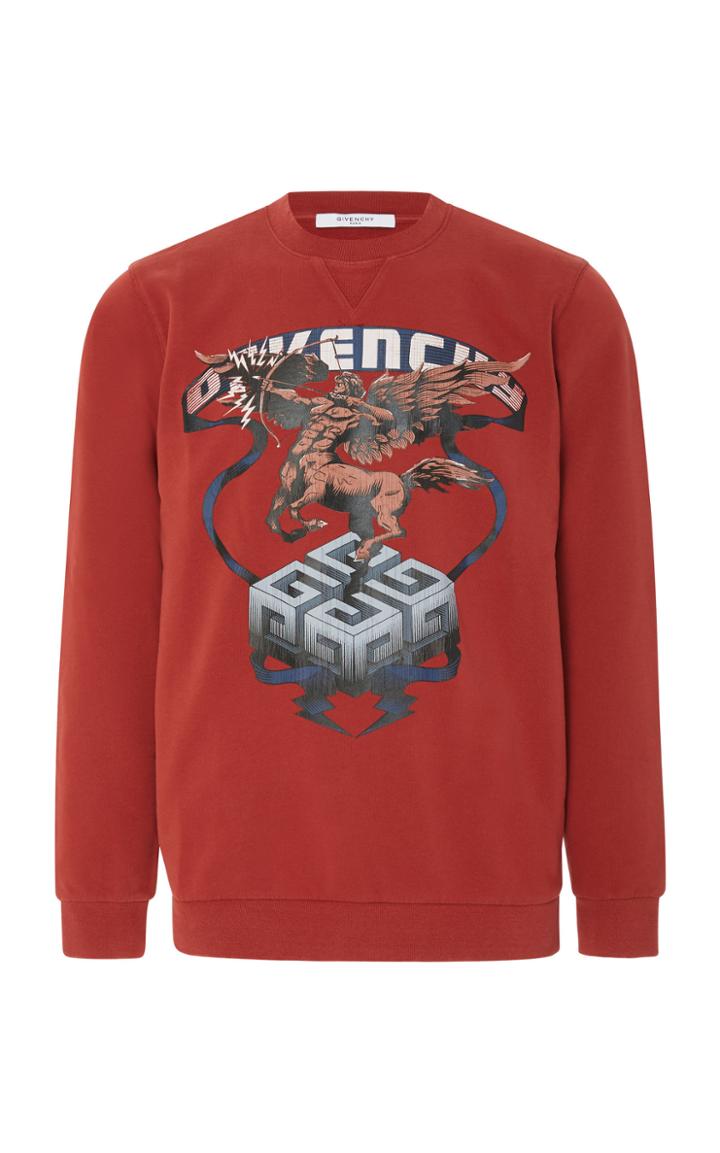 Givenchy Sagittarius Logo Cotton Jersey Sweatshirt
