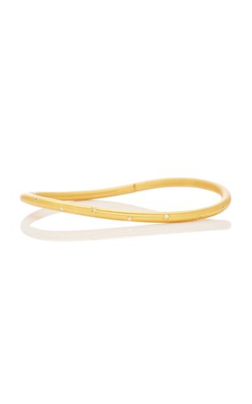 Marie-hlne De Taillac Diamond Small Oval Bangle With Fastening