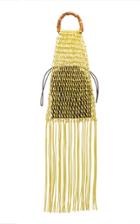 Jil Sander Knotted Bamboo Woven Cotton Top Handle Bag