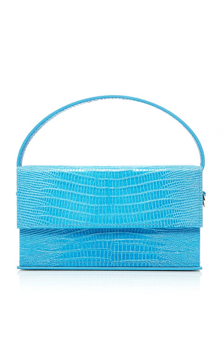 Moda Operandi L'afshar Ida Small Lizard-effect Leather Shoulder Bag