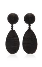 Oscar De La Renta Silk Drop Earrings
