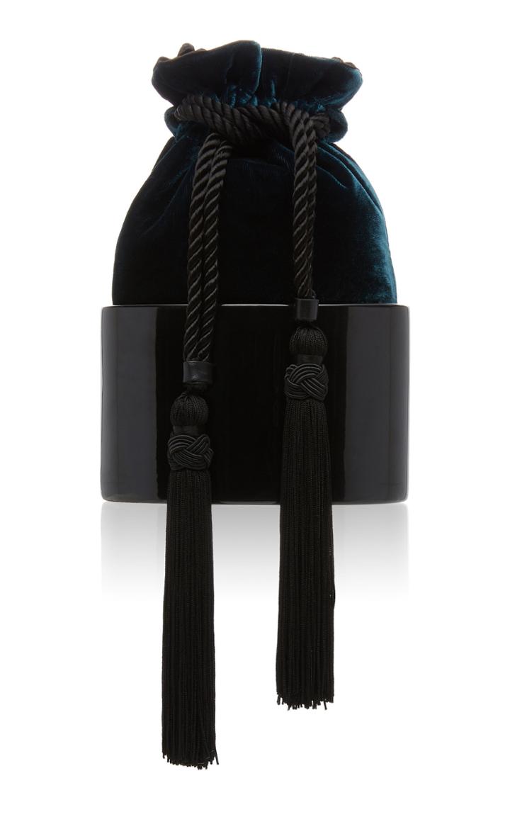 Hunting Season Small Lola Bag In Velvet And Lacquer