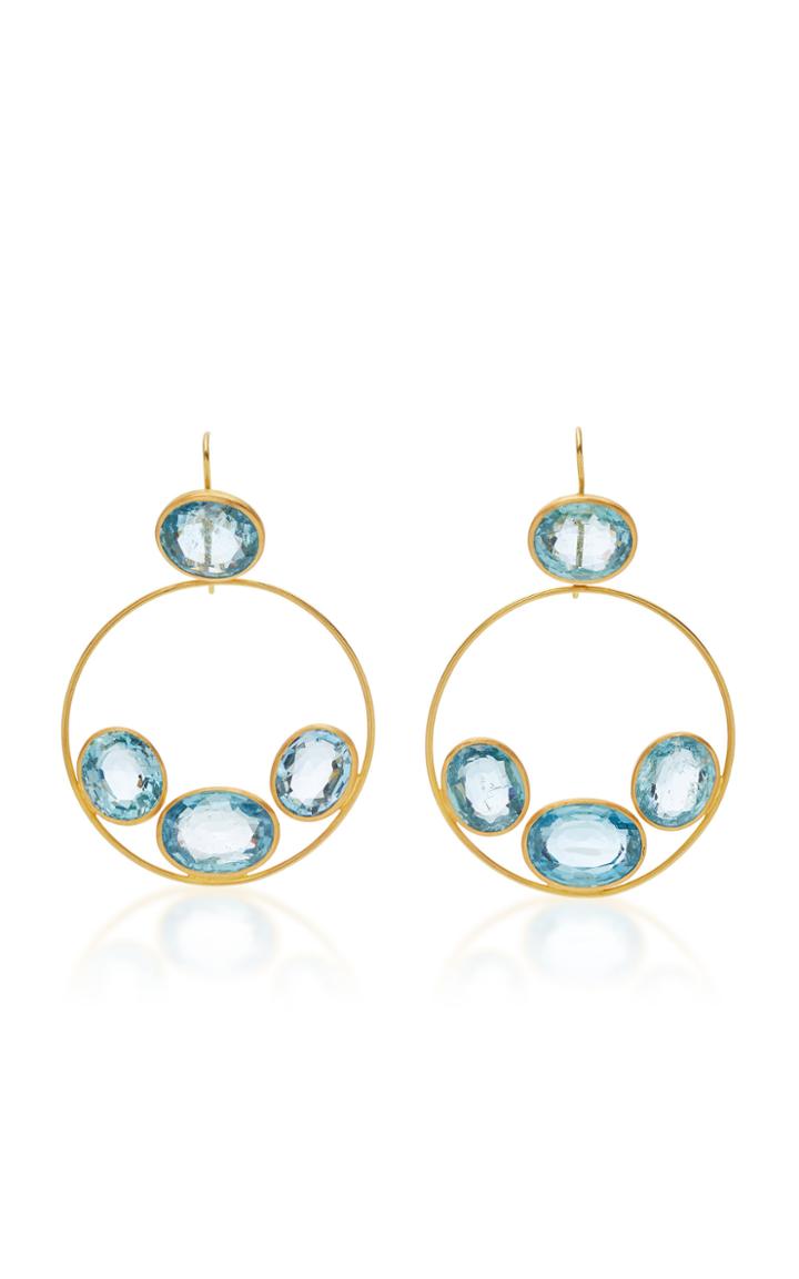Marie-hlne De Taillac Aquamarine Gloria Hoops