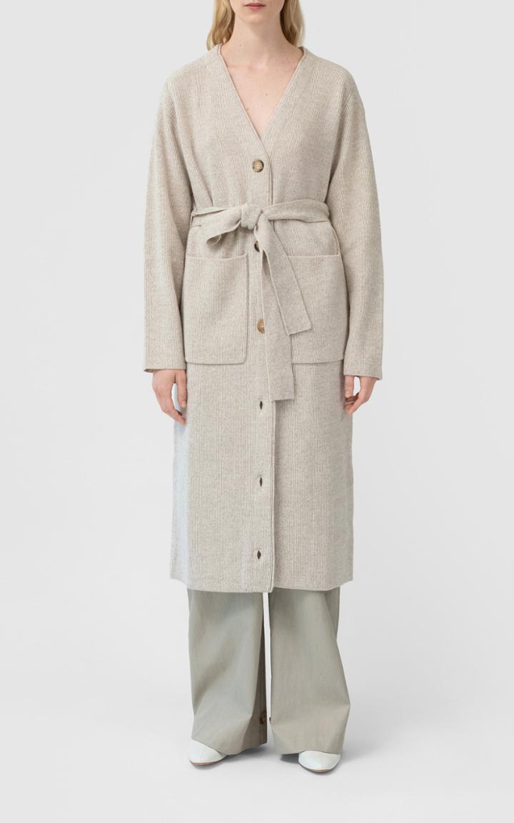 Moda Operandi Co Cotton-blend Button Front Ribbed Cardigan