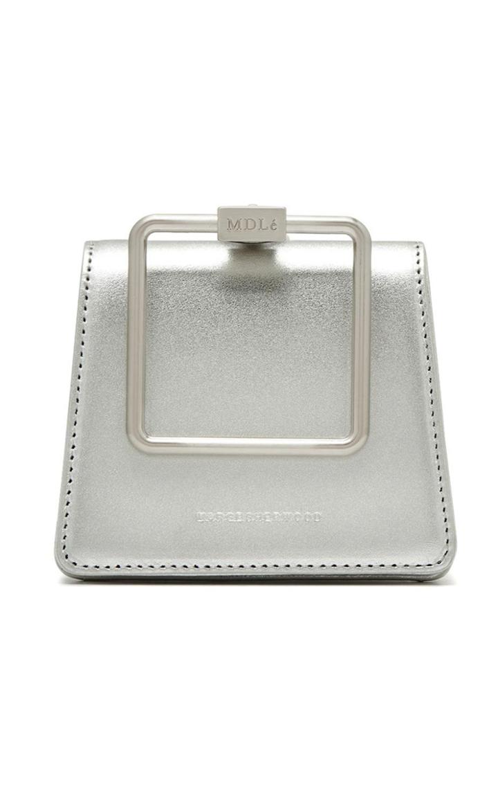 Moda Operandi Marge Sherwood Mini Pump Metallic Leather Top Handle Bag