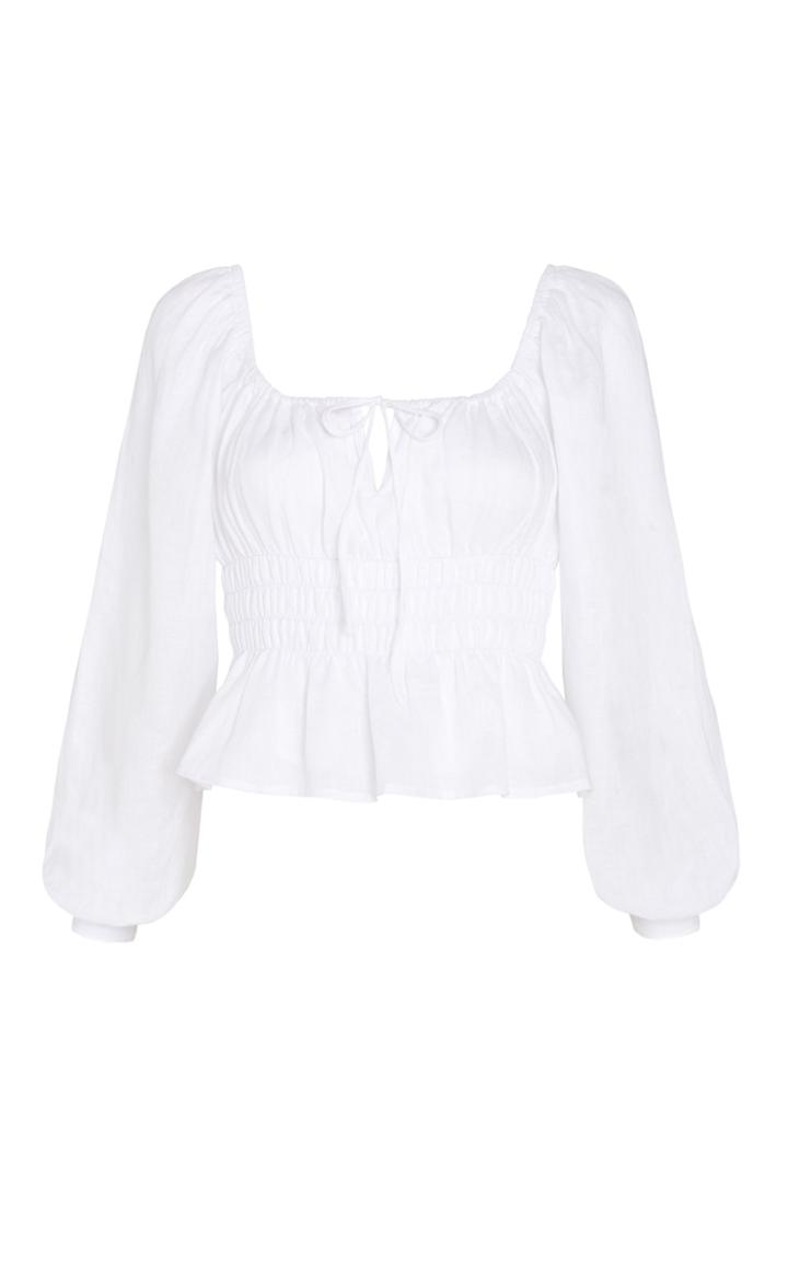 Moda Operandi Faithfull The Brand Bellano Smocked Linen Top
