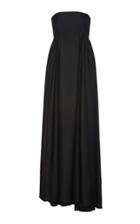 Moda Operandi Rochas Satin Strapless Dress Size: 40