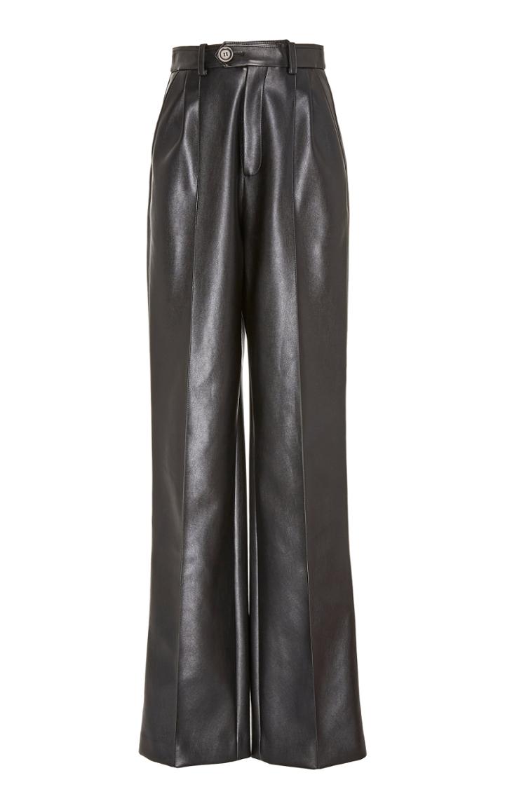 Peter Do Leather Wide-leg Pants